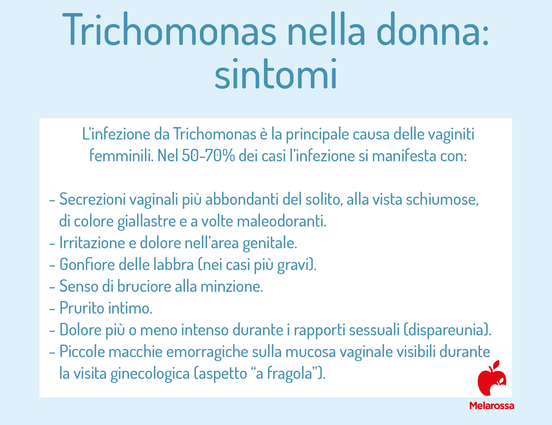 tricomoniasi: sintomi nella donna 
