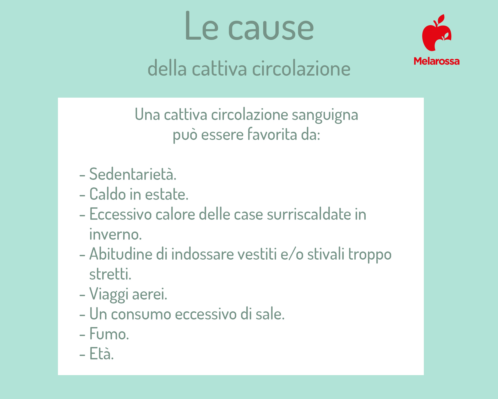 circolazione sanguigna : cause