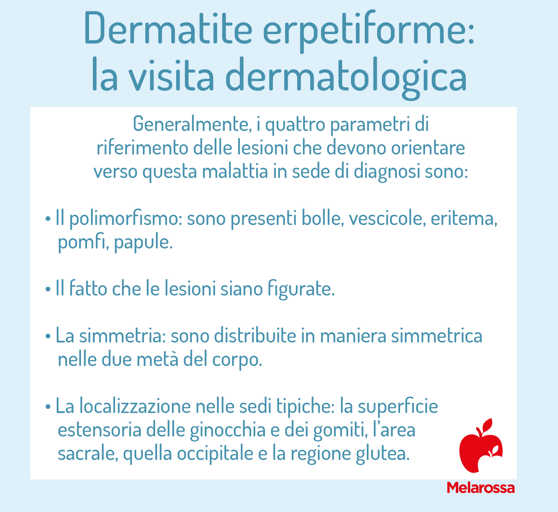 dermatite erpetiforme: visita dermatologica