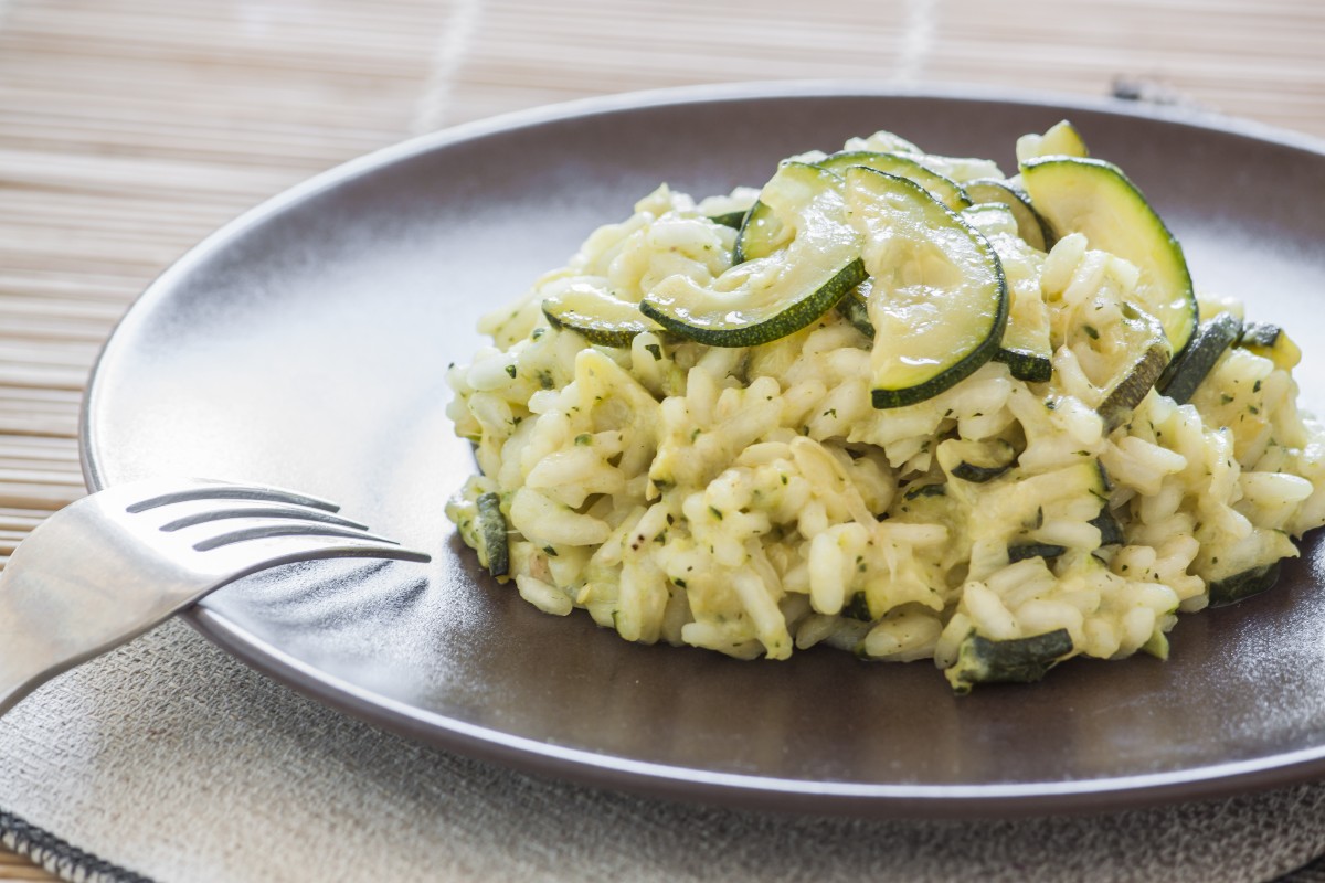 risotto con zucchine