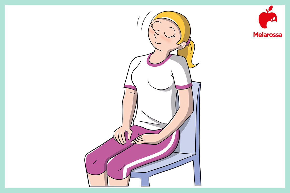 ginnastica posturale: esercizio per allievare dolori alla cervicale 