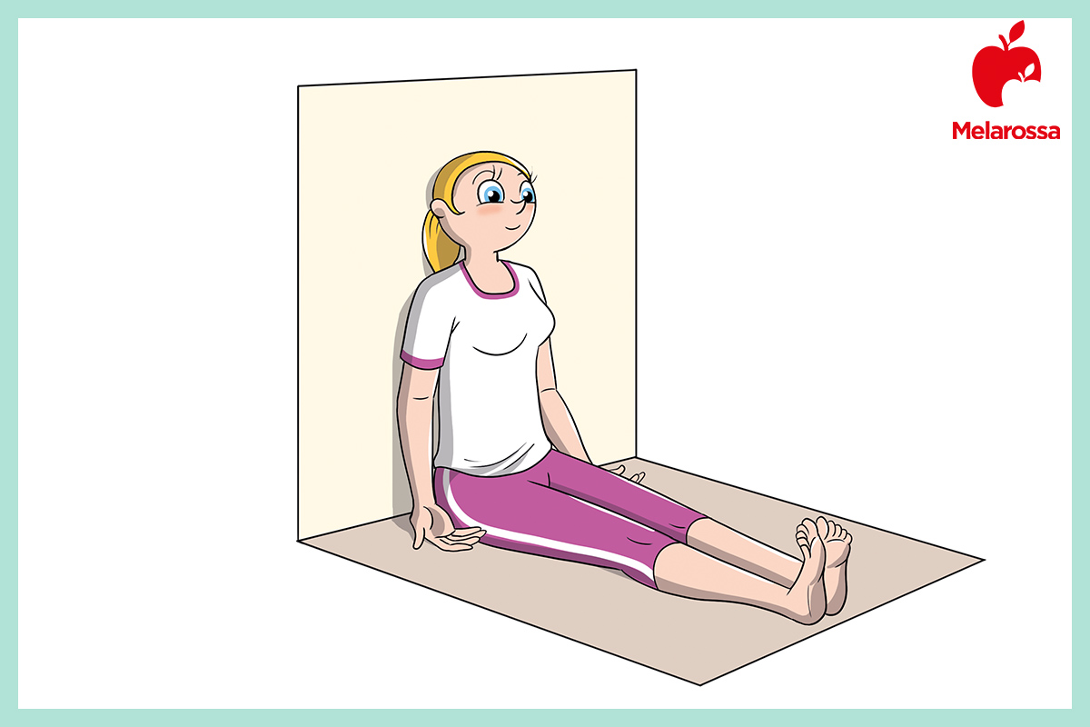 ginnastica posturale: metodo Mézières. esercizio squadra 