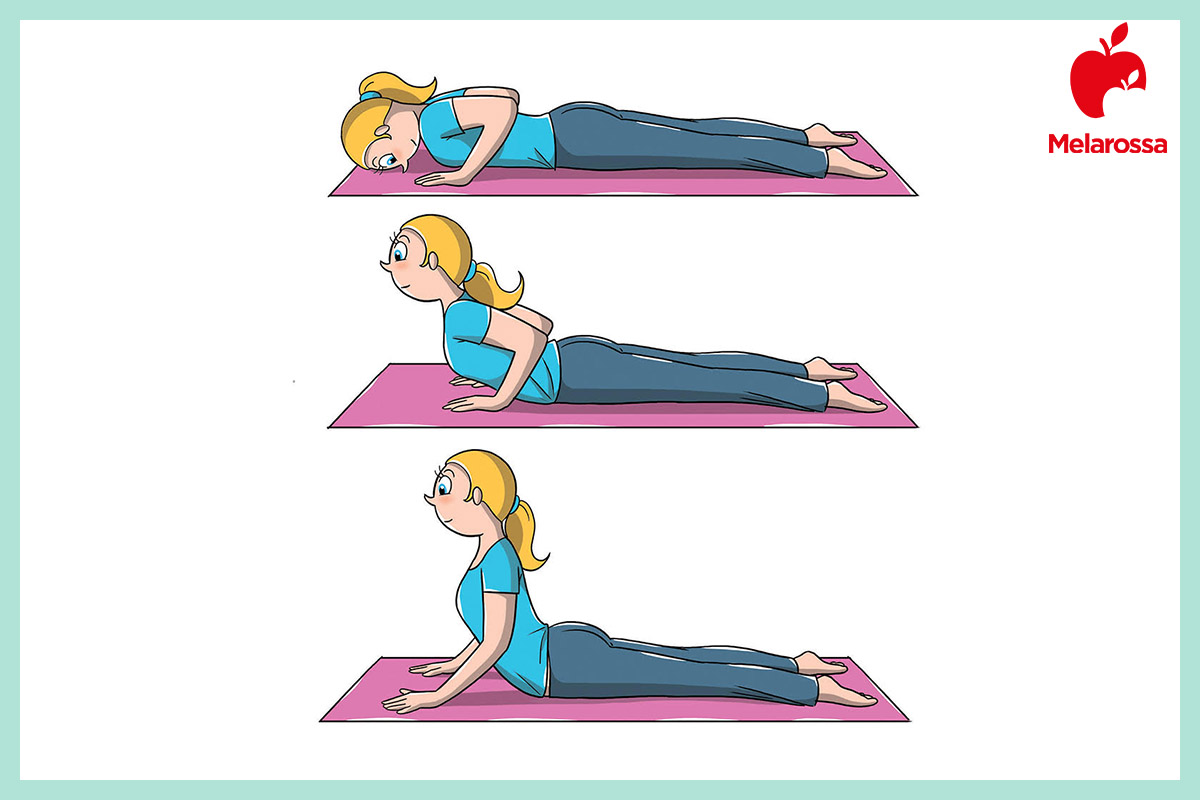 esercizio yoga per cervicali 