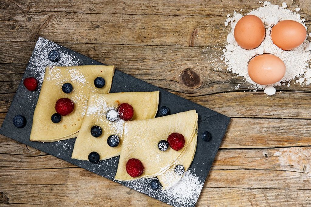 Crepes senza lattosio con latte di mandorla 1 crepes senza lattosio