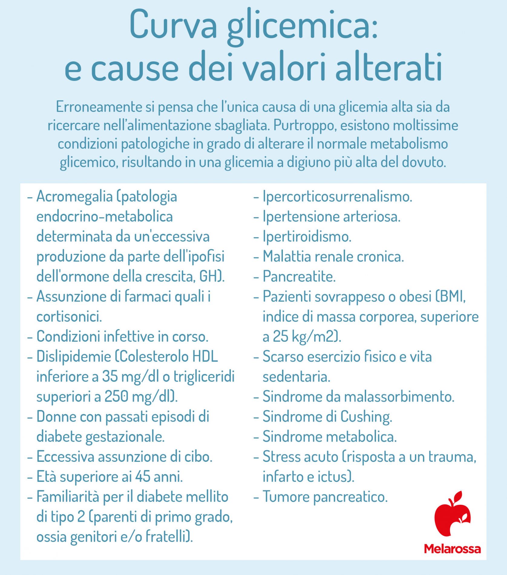 curva glicemica: cause