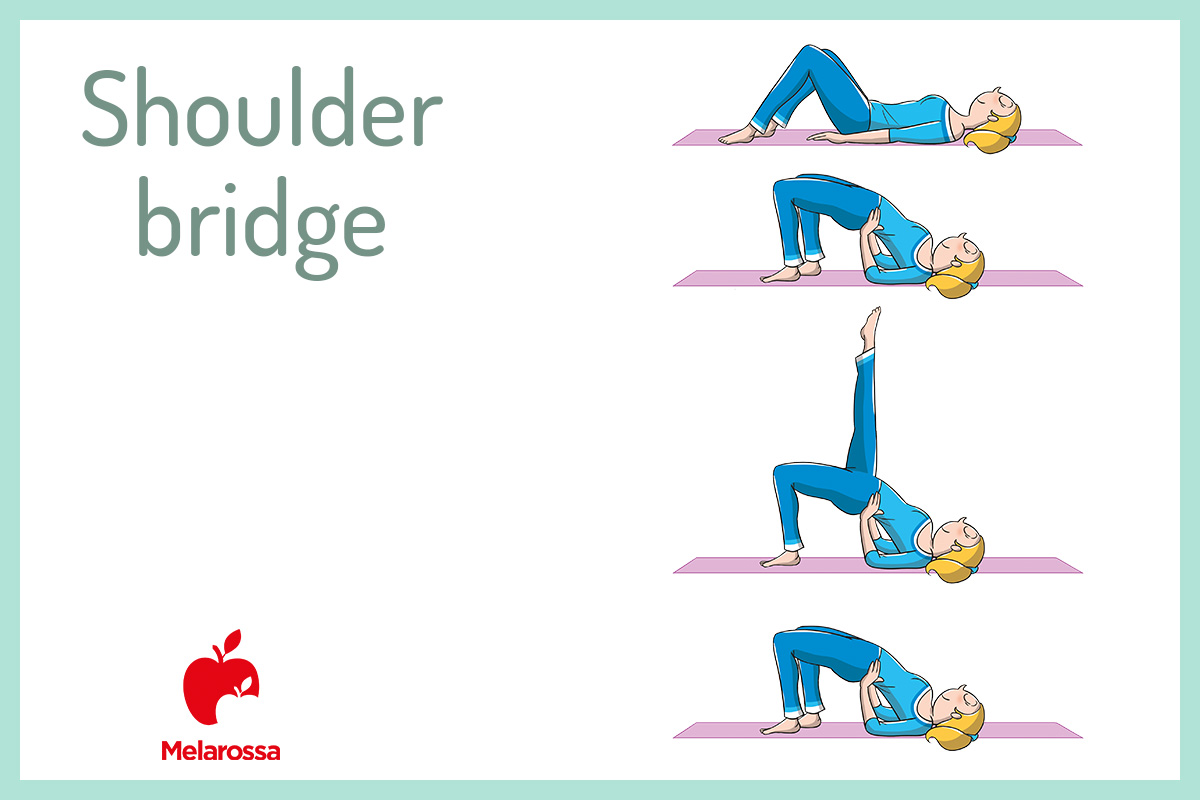 pilates a casa: shoulder bridge 