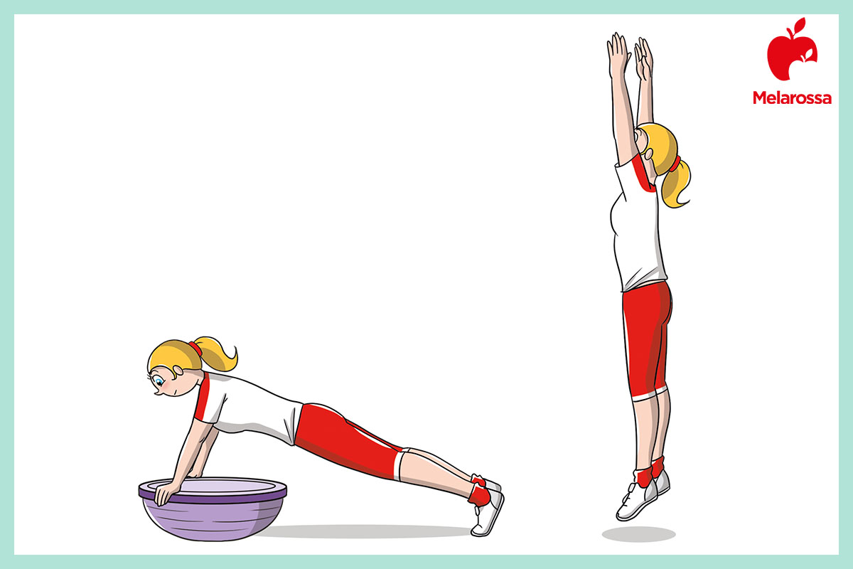 come fare i burpees sul bosu