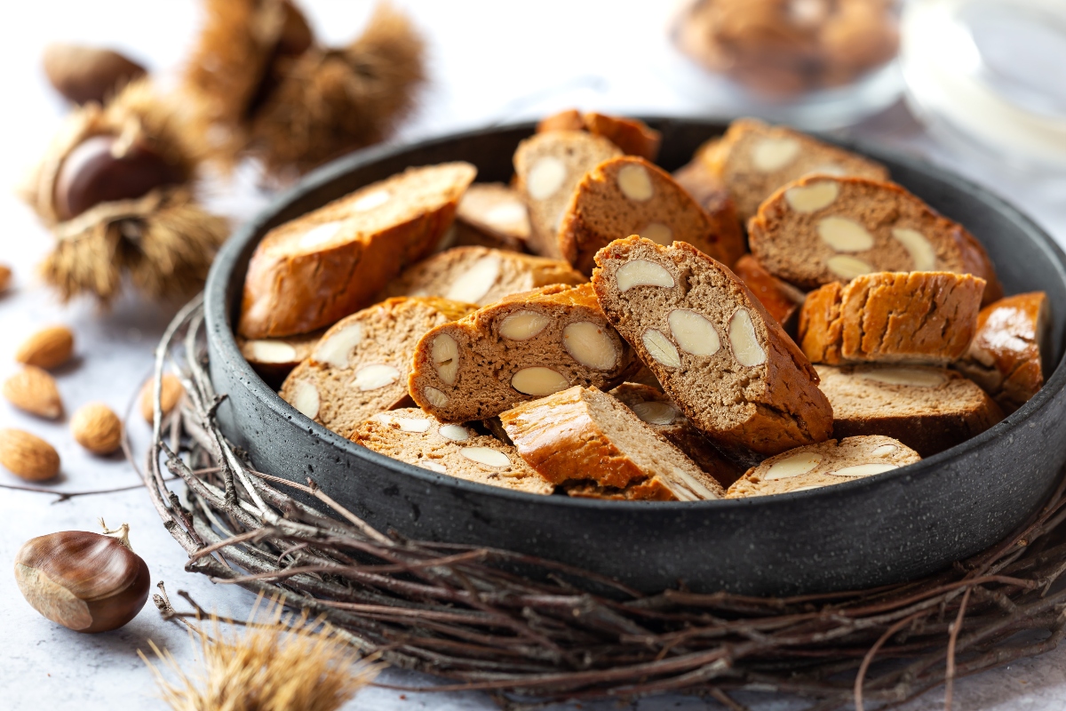 Cantucci con farina di castagne