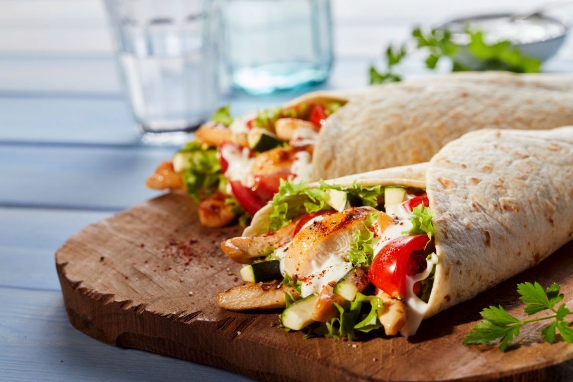 Chicken wrap, la piadina con pollo Melarossa