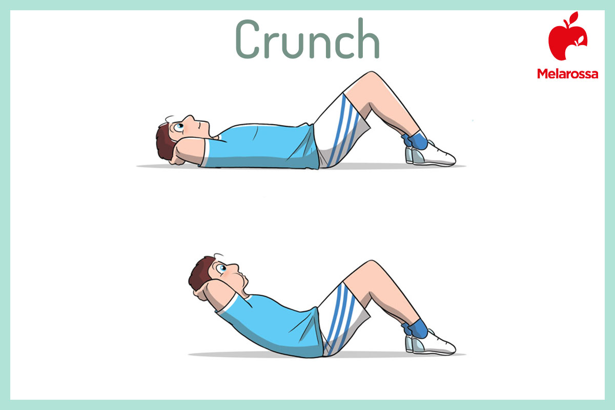allenamento sovrappeso: crunch 