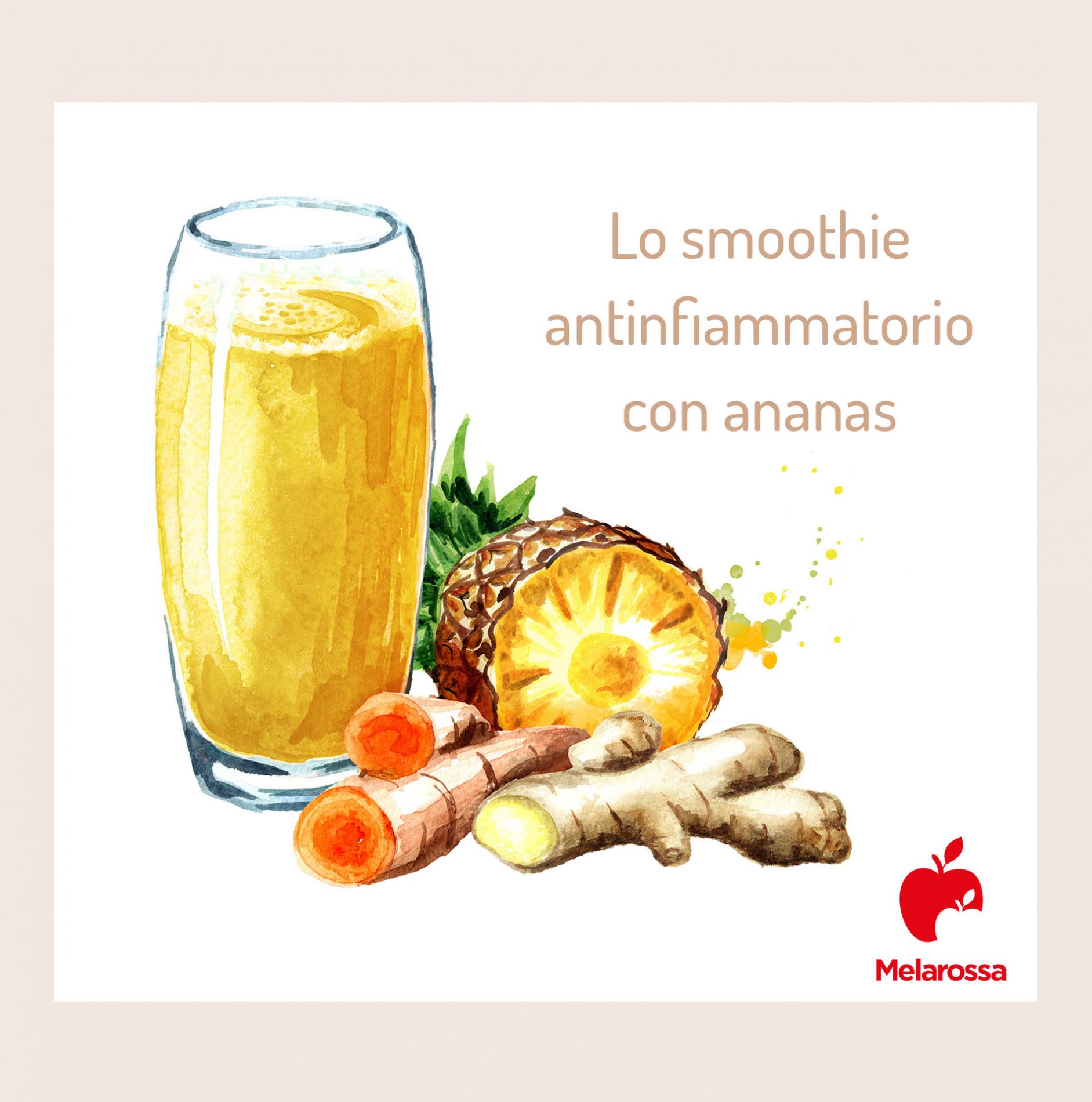 ananas: smoothie antinfiammatorio