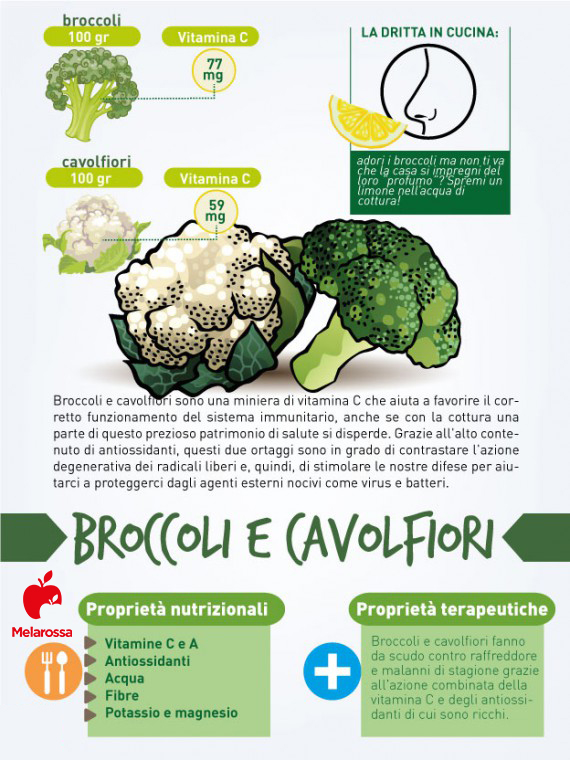 cibi contro il raffreddore: broccoli 