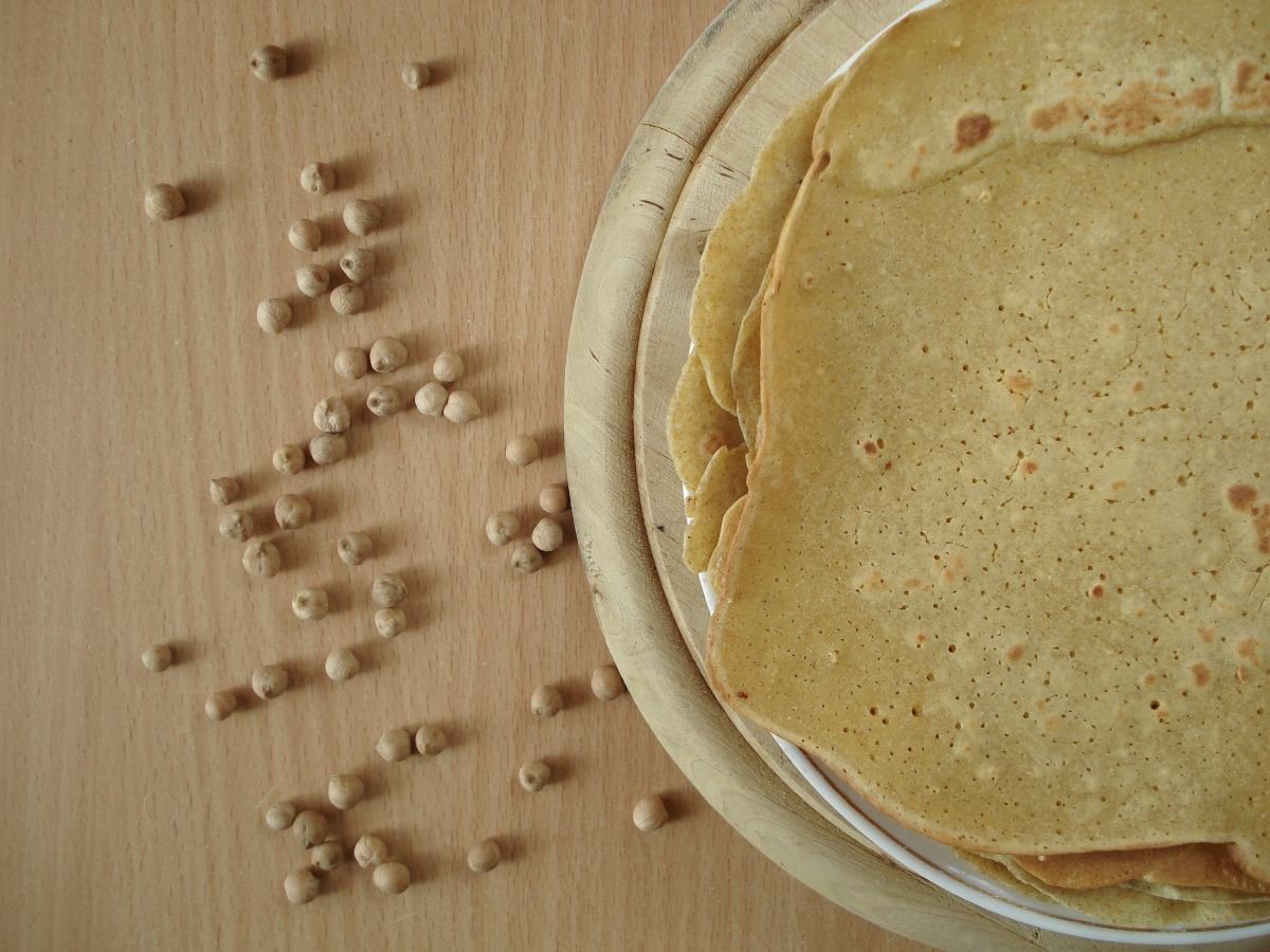 crepes con farina di ceci