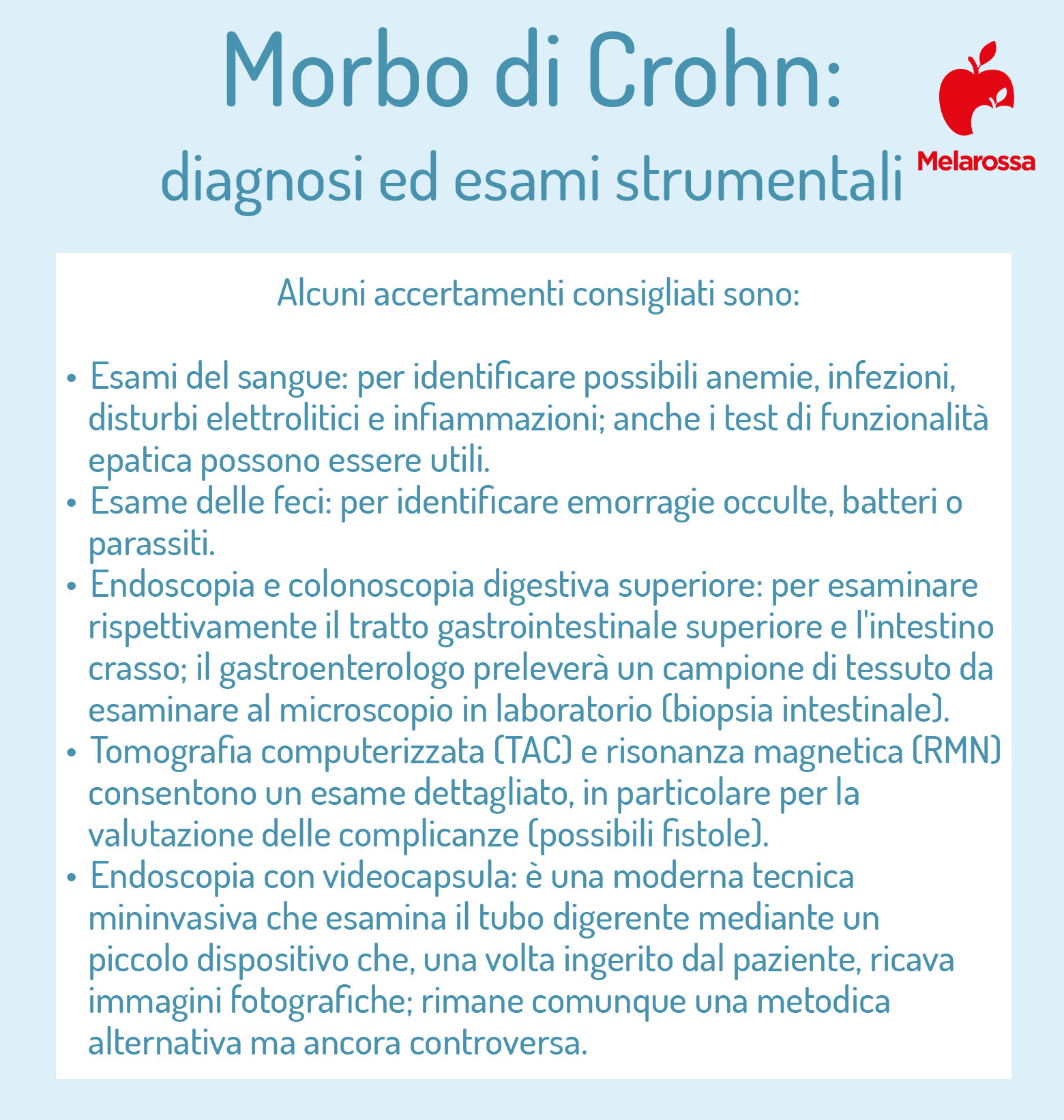Morbo di Crohn: esami da fare 