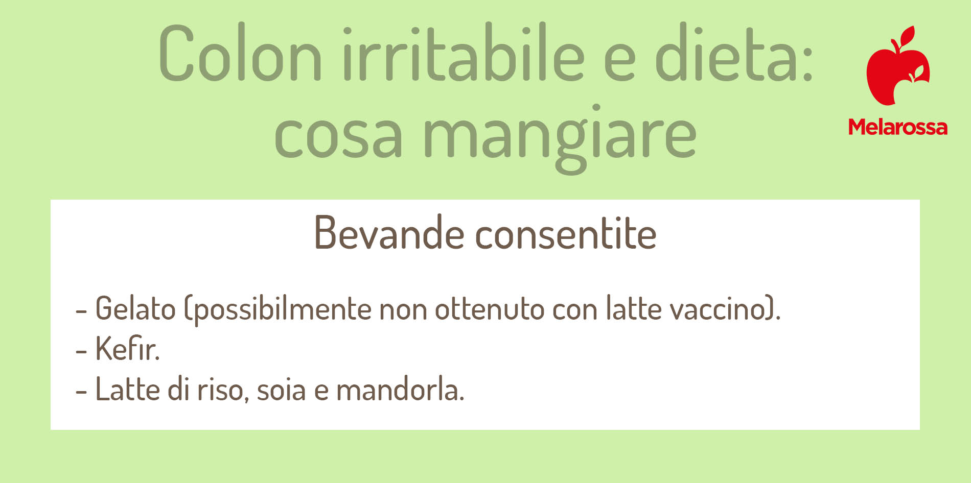 dieta per colon irritabile: cosa bere