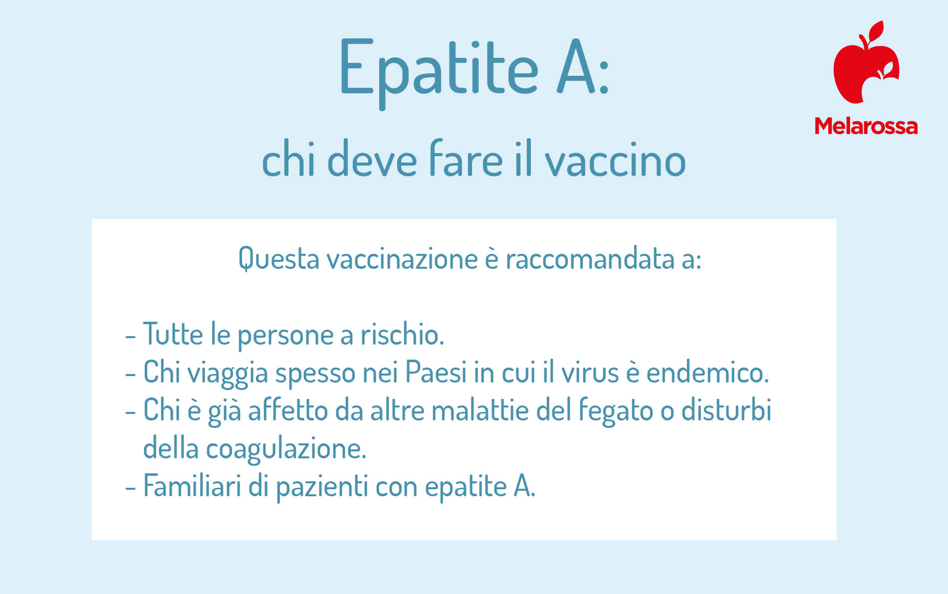 Epatite A. chi deve fare il vaccino