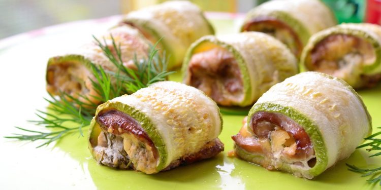 involtini di mortadella e zucchine