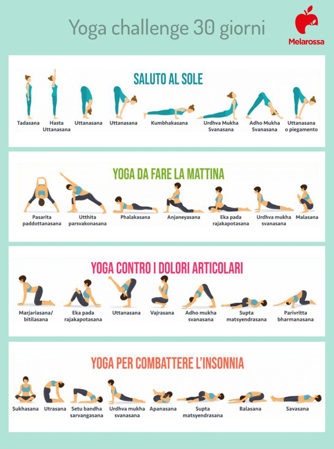 yoga challenge: programma di allenamento di 30 giorni