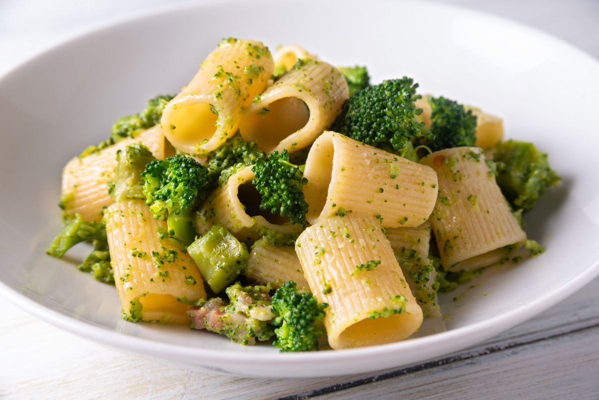 pasta con broccoli a dieta
