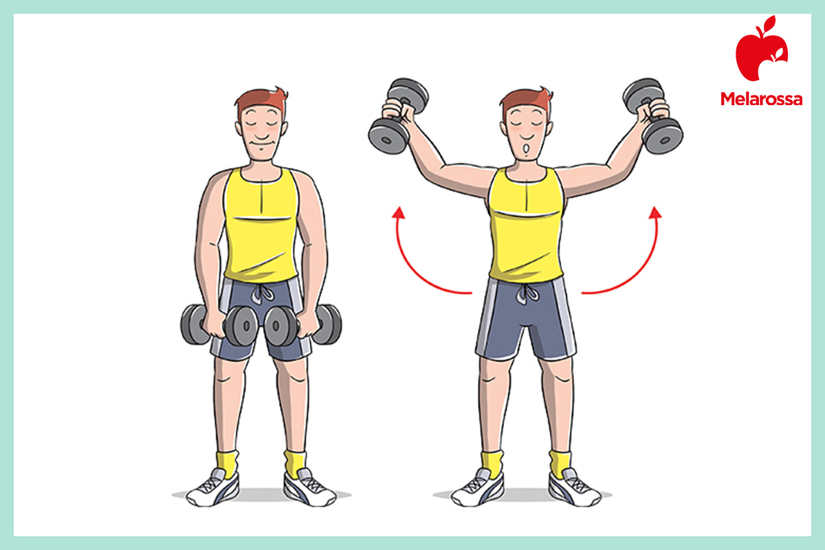 i migliori esercizi per spalle: alzate laterali