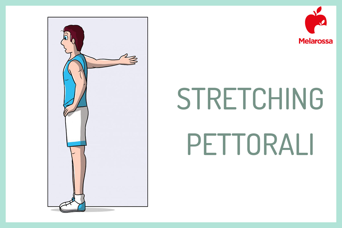 programma di allenamento per i pettorali: stretching 