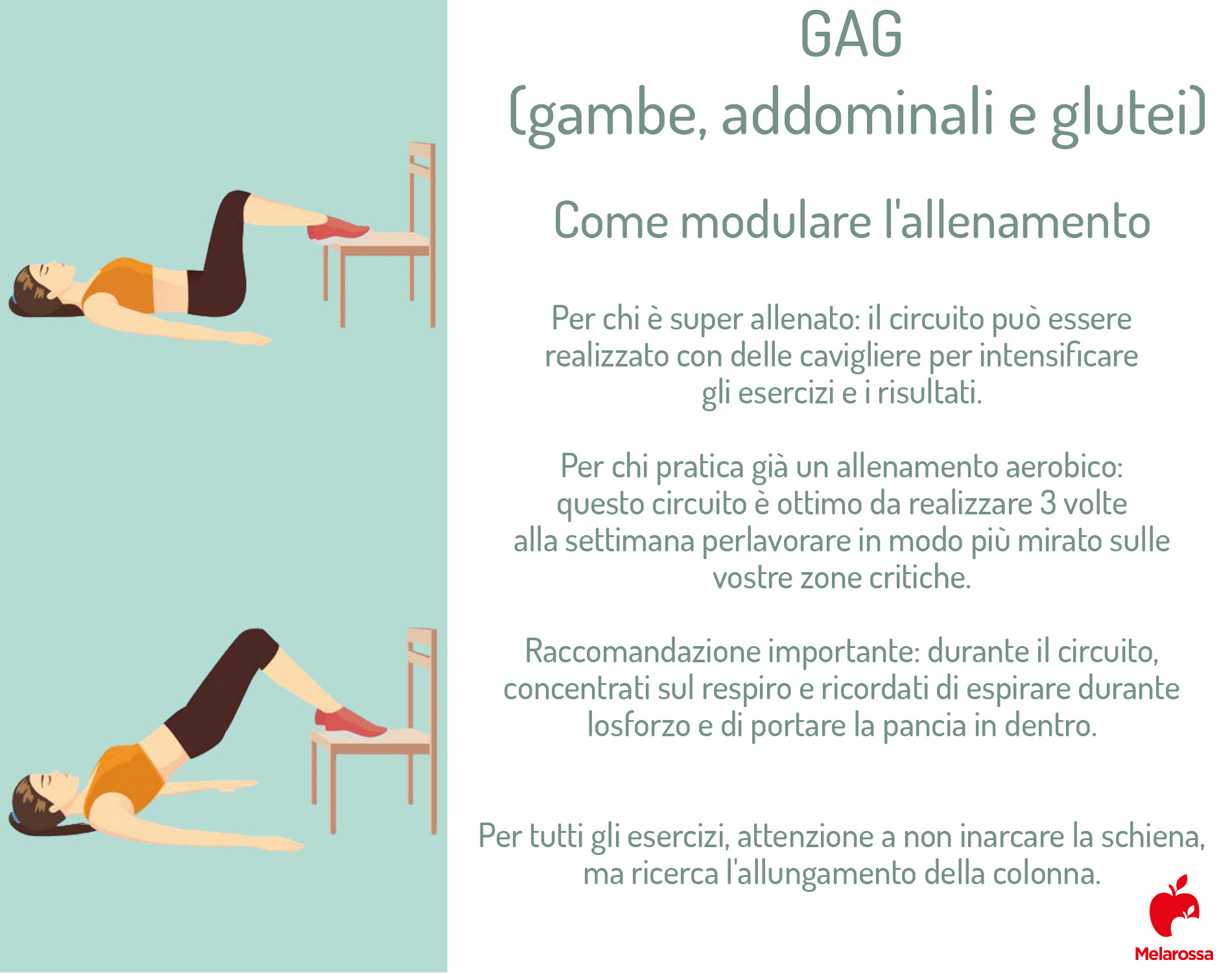 GAG: come modulare l'allenamento Gambe, addominali e glutei