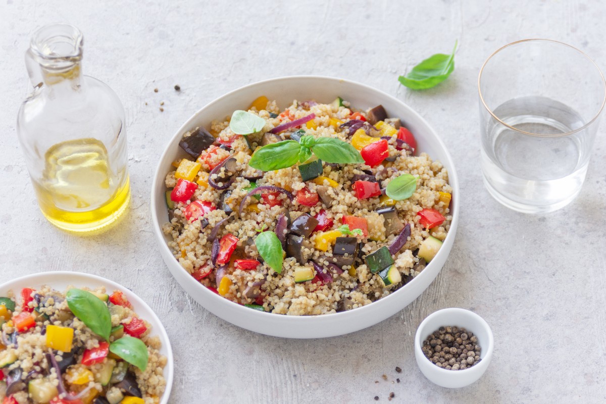 quinoa con verdure