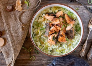 risotto al salmone