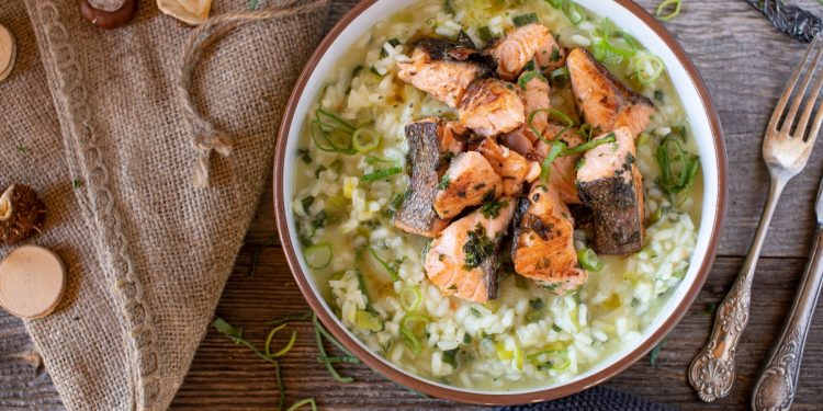 risotto al salmone