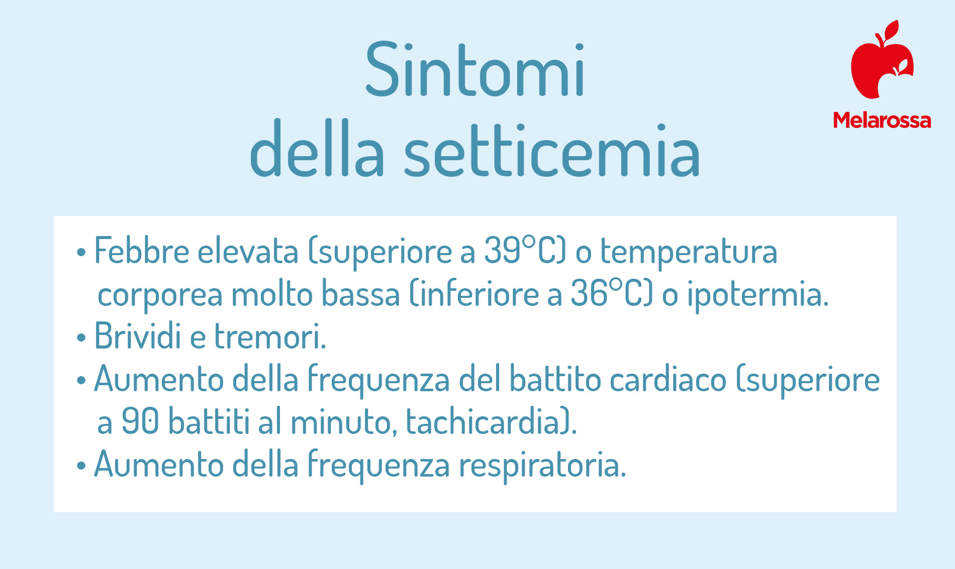 Setticemia: sintomi