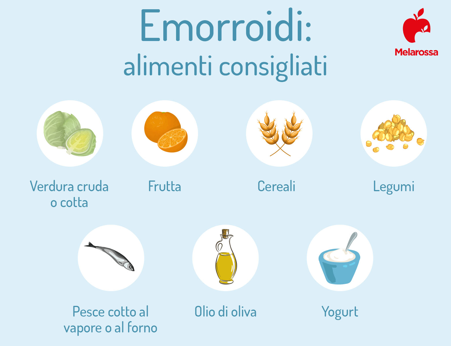 emorroidi: dieta e alimenti consigliati 