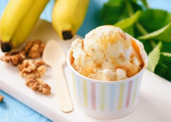 gelato alla banana, facilissimo, leggero e goloso