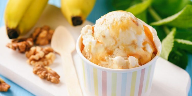 gelato alla banana, facilissimo, leggero e goloso