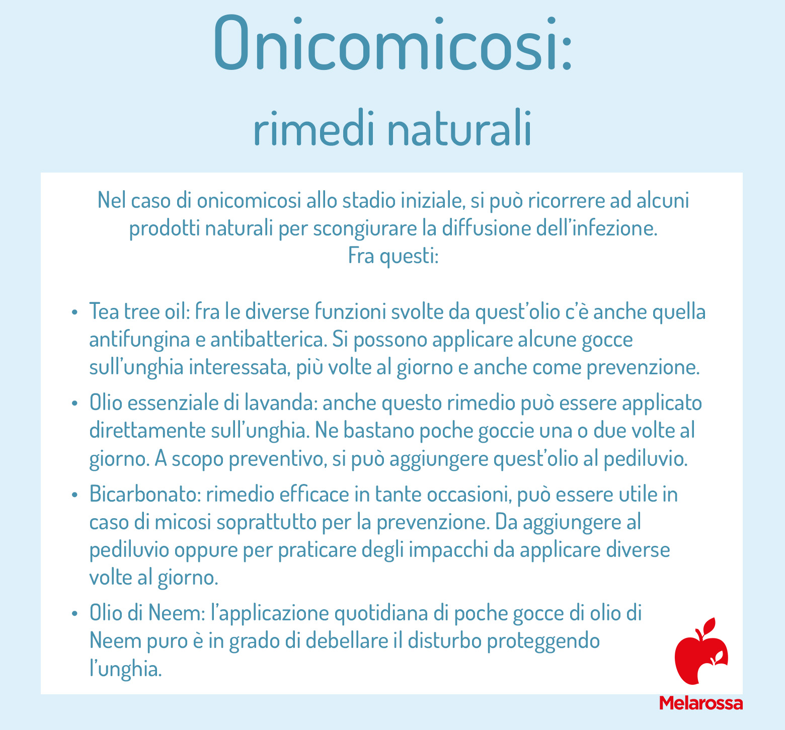 onicomicosi: rimedi naturali