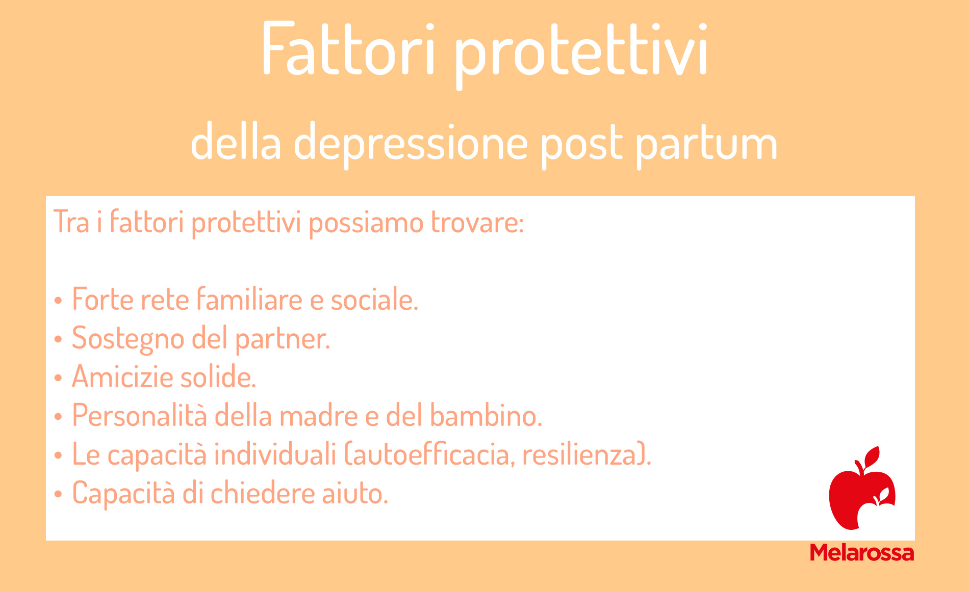 depressione post partum: fattori protettivi