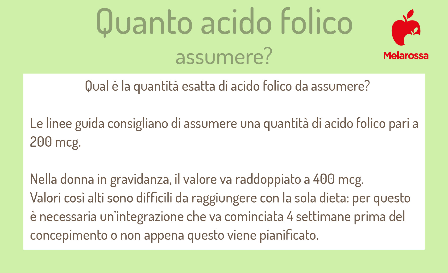 fabbisogno di acido folico