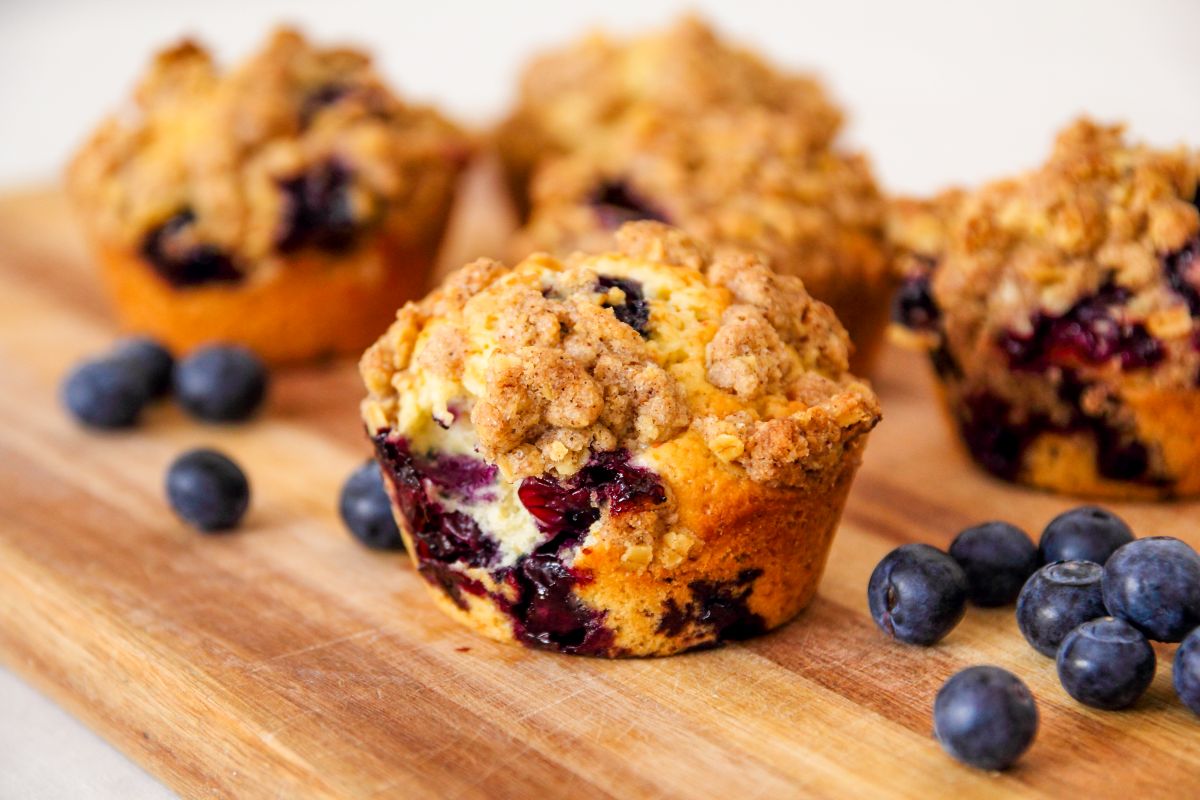 muffin ai mirtilli nella dieta e nei menù