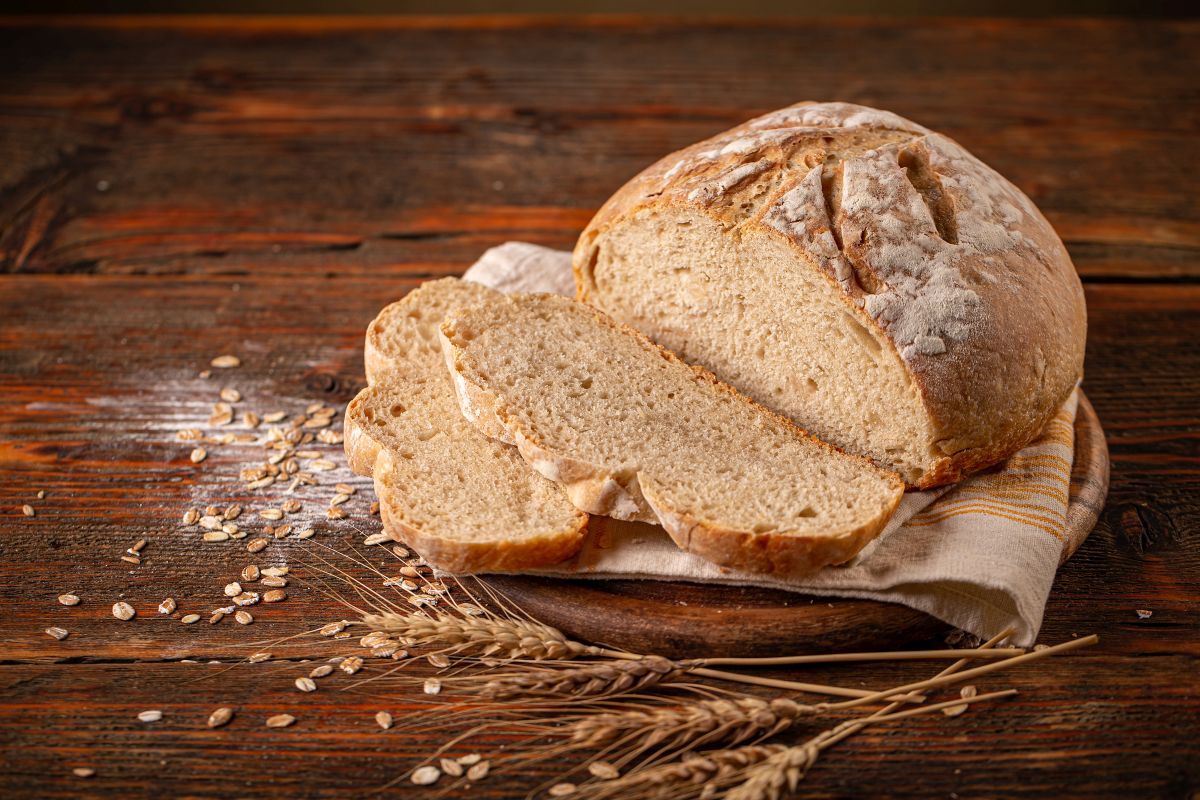 Pane con lievito madre nelle diete e nei menù
