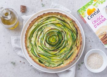 torta salata di crusca con zucchine