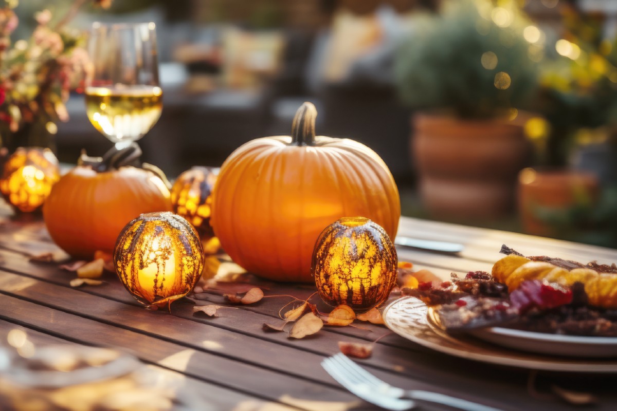 La zucca fa ingrassare? Due zucche arancioni su un tavolo di legno