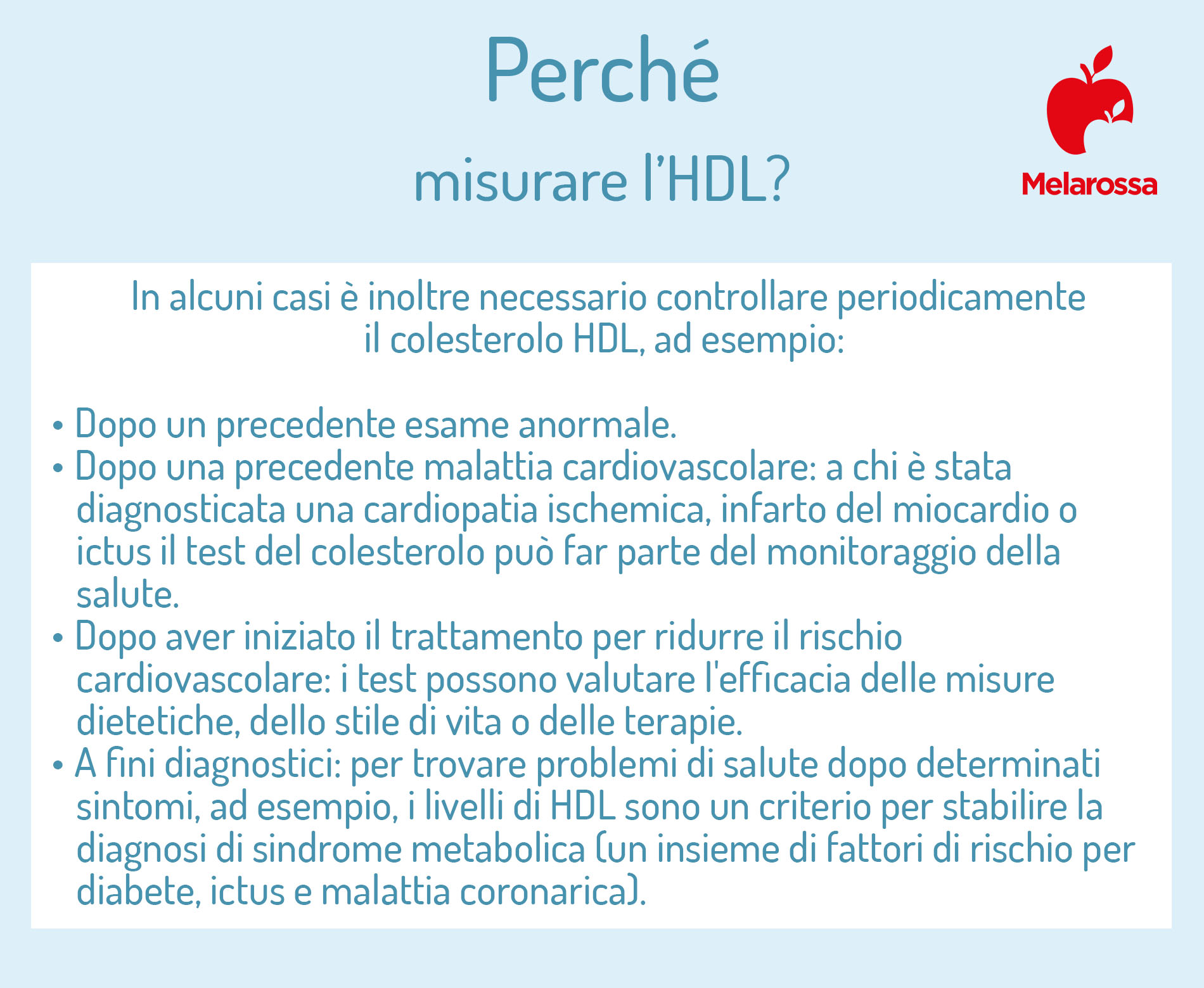 colesterolo HDL: perché misurarlo 