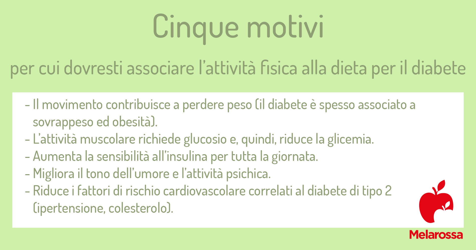 dieta per il diabete: attività fisica 