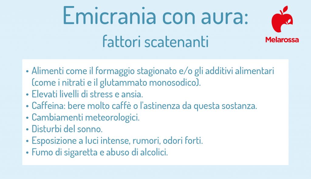 emicrania con aura fattori scatenanti 1