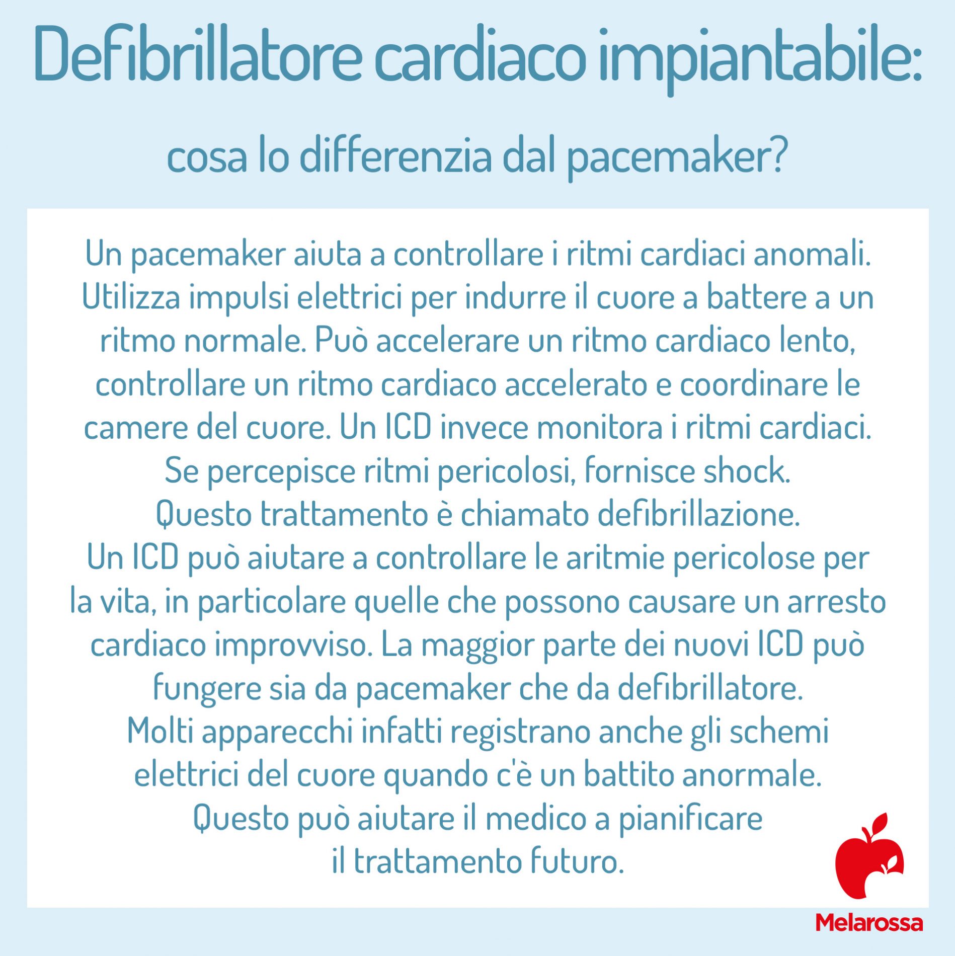 defibrillatore cardiaco: differenze con il pacemaker