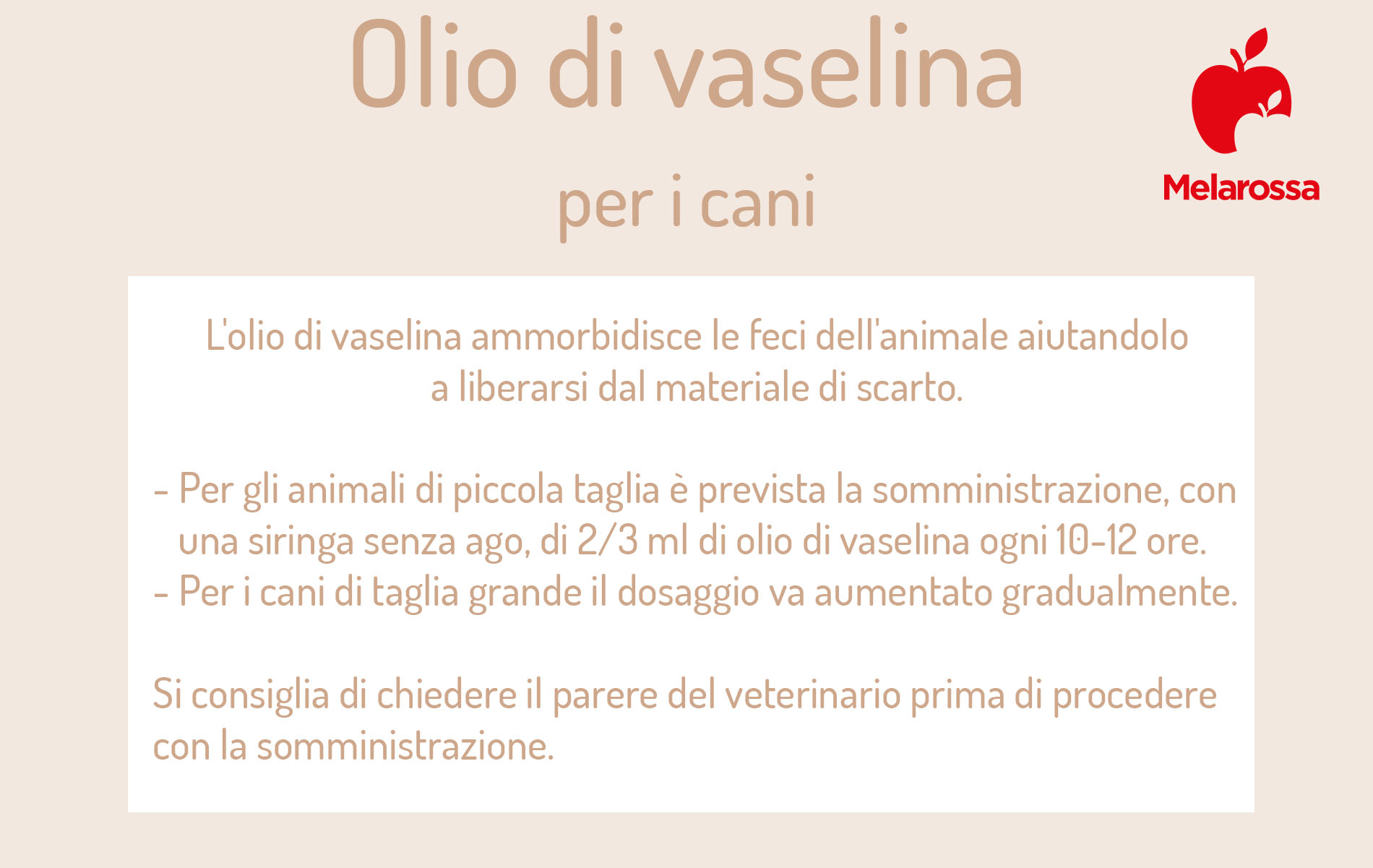 olio di vaselina per i cani