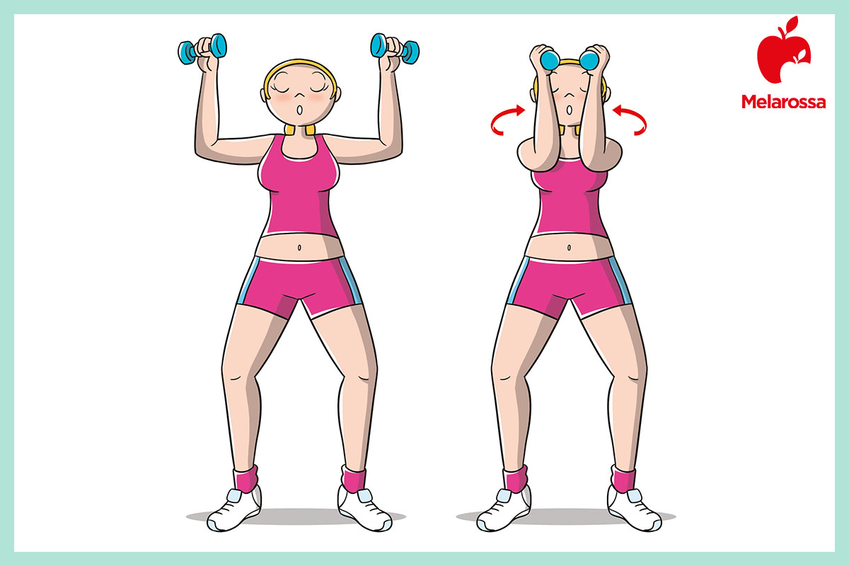 riscaldamento muscolare esercizi chest-press