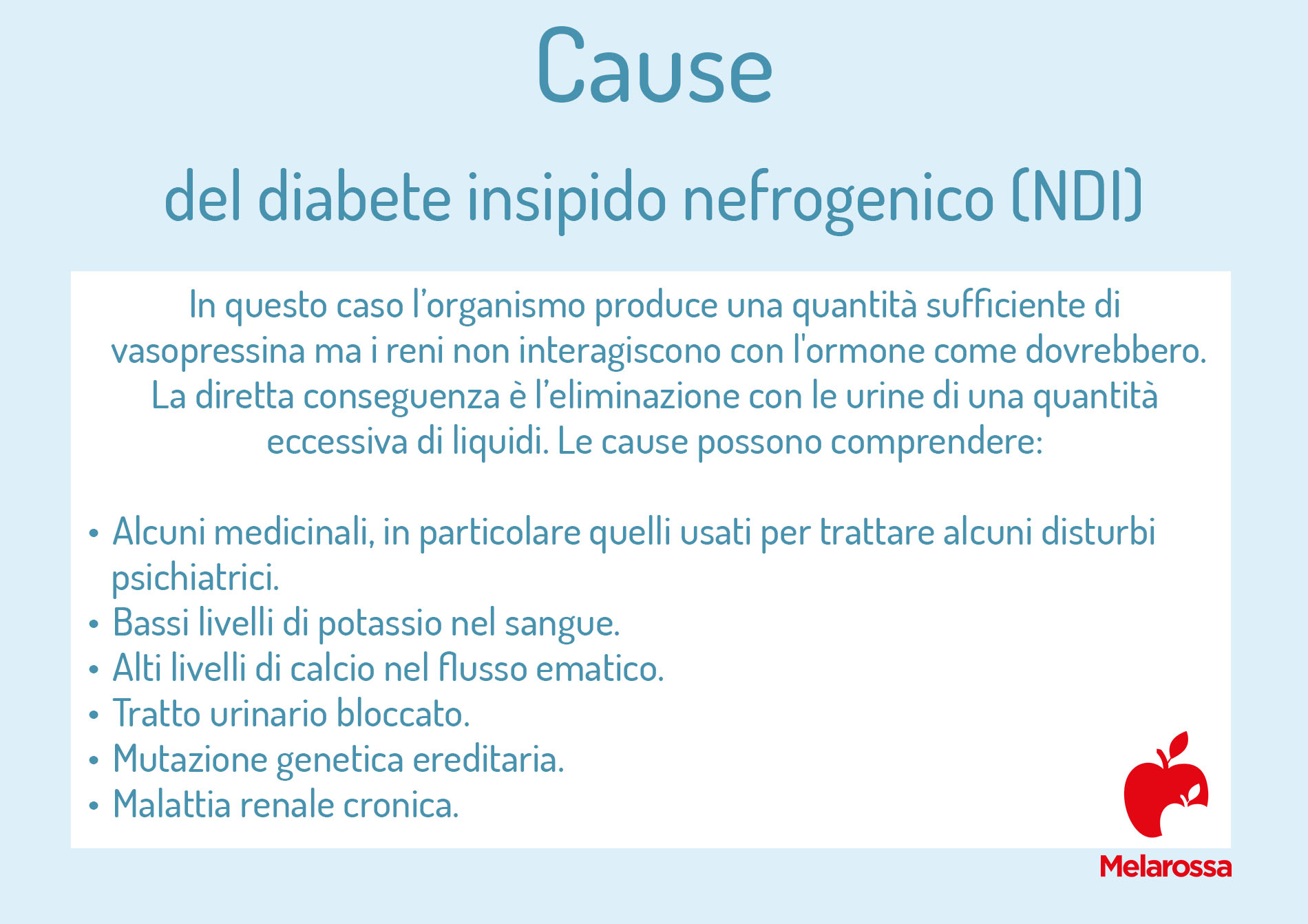 diabete insipido nefrogenico: cause