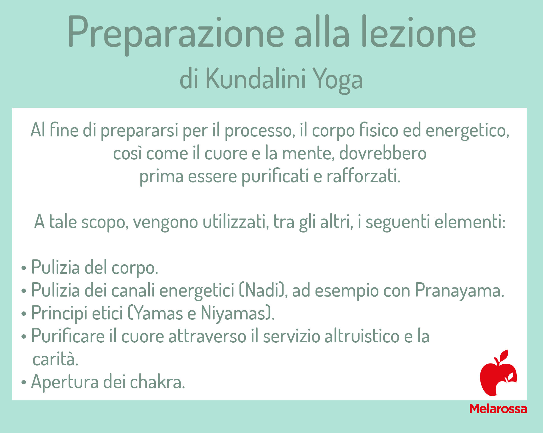 Kundalini Yoga: preparazione alla lezione 