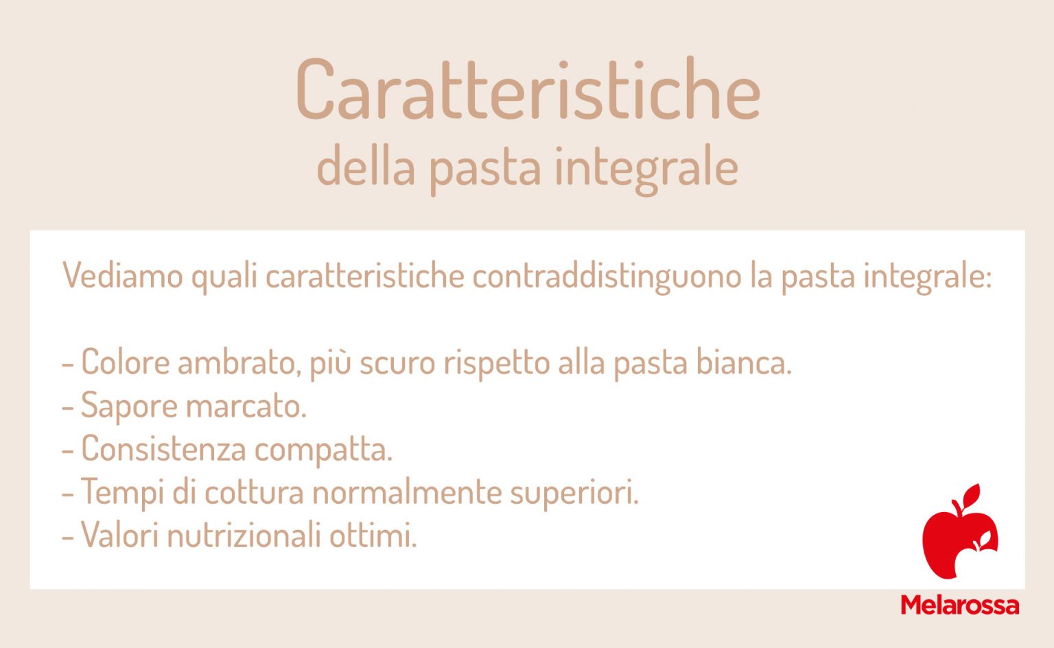 Pasta integrale calorie, proprietà, benefici e ricette