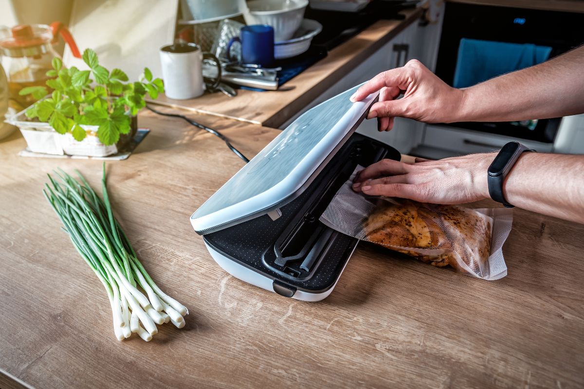 Bonsenkitchen Macchina Sottovuoto Alimenti - Macchina Sottovuoto a 5  Modalità pe 